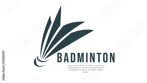 Shuttlecock icon symbol vector, Modern design and beautiful colors isolated on white background, illustration Vector EPS 10 , can use for  Badminton Championship Logo