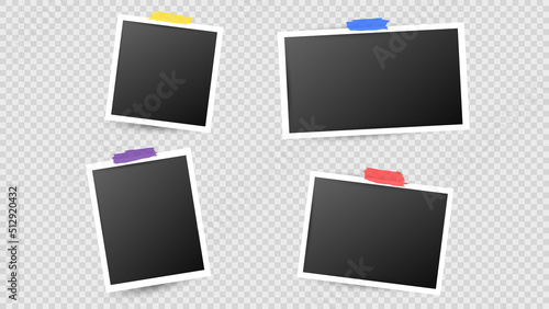 Photo layout frame vector .isolated on transparent background   ,Vector illustration EPS 10