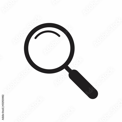 Search Icon. Vector Symbol Isolated on White Background Stock Illustration