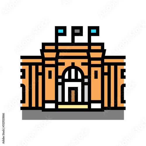 cairo museum color icon vector. cairo museum sign. isolated symbol illustration