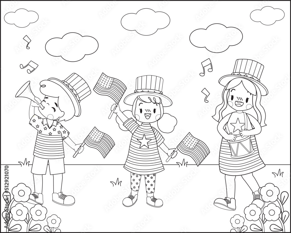 Children s Coloring Book Celebrating Independence Day In The USA children-s-coloring-book-celebrating-independence-day-in-the-usa
