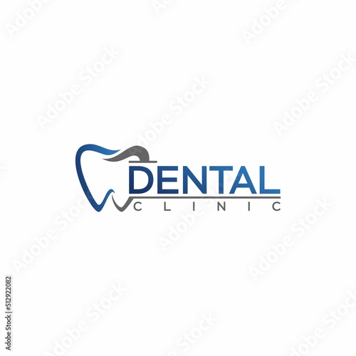 letter dental clinic logo design