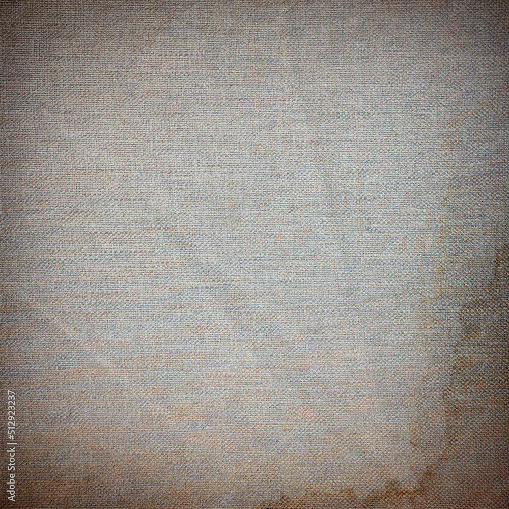 Fototapeta premium old paper fabric texture background brown vignette