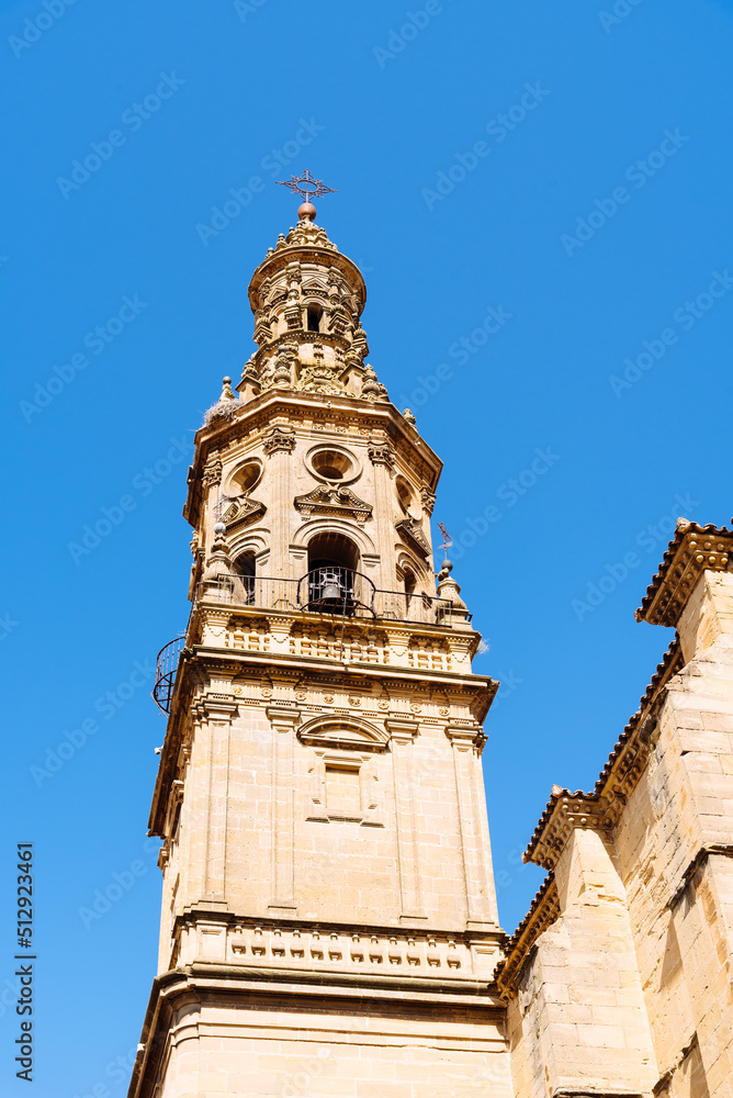 Church of Our Lady of the Assumption in the medieval town of Briones, Rioja, Spain. Architecture, Art, History, Travel.