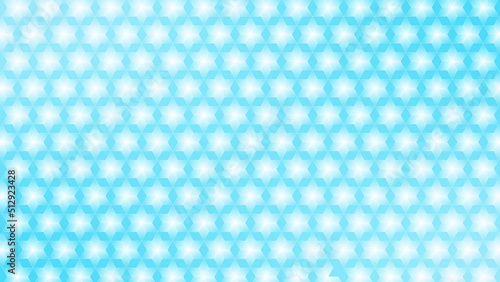 ひし形の掛け合わせパターン，スカイブルー