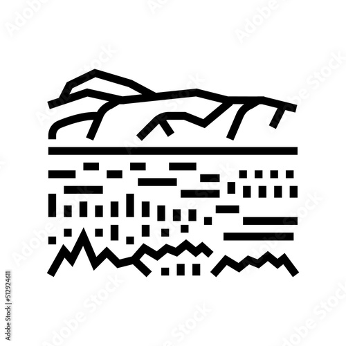 ngorongoro reserve line icon vector. ngorongoro reserve sign. isolated contour symbol black illustration