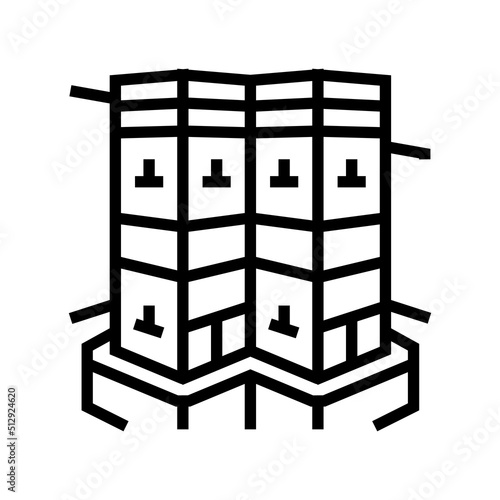 lalibela africa historical construction line icon vector. lalibela africa historical construction sign. isolated contour symbol black illustration