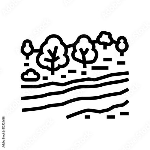 serengeti national park line icon vector. serengeti national park sign. isolated contour symbol black illustration