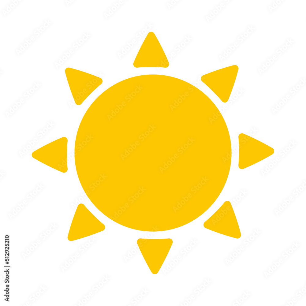 Sun Icon Clipart Vector in White Background Image Sun Icon Clipart Vector in White Background Image