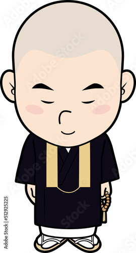 お辞儀する住職