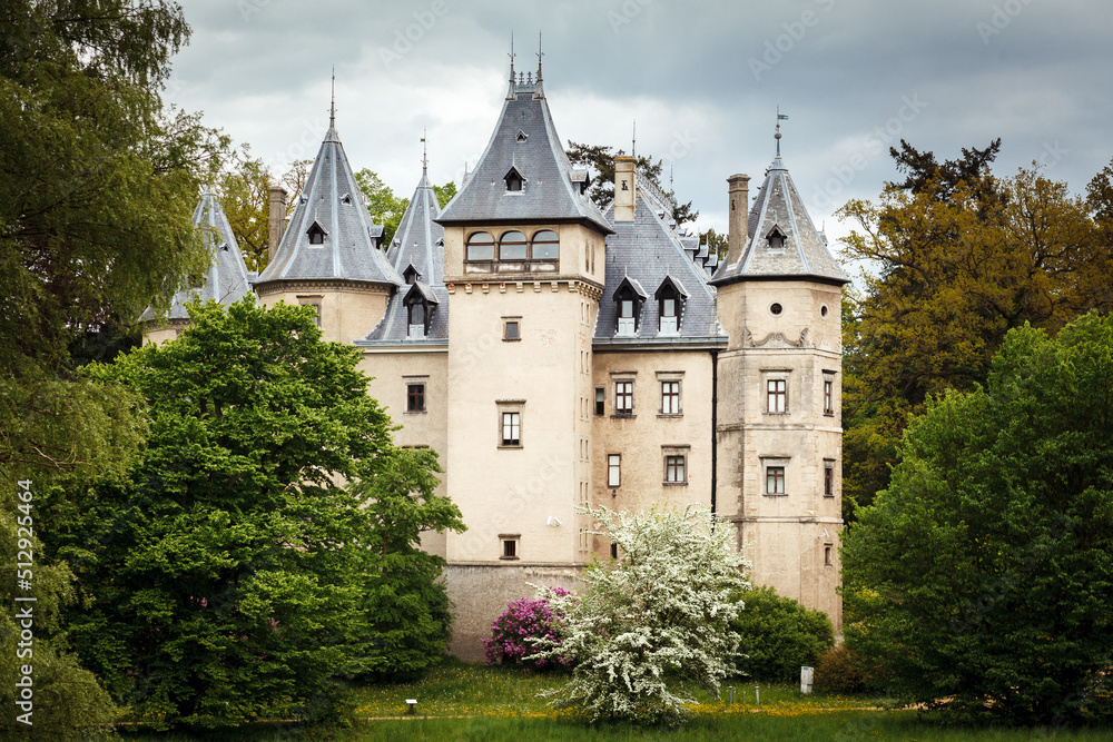 Castle in Goluchow, Poland on a summer day. Castle in Goluchow, Poland on a summer day.