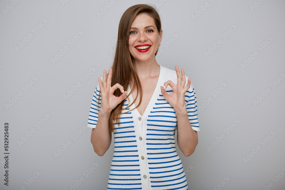 Smiling woman isolated portrait Smiling woman isolated portrait