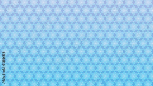 ひし形の掛け合わせパターン，ブルー