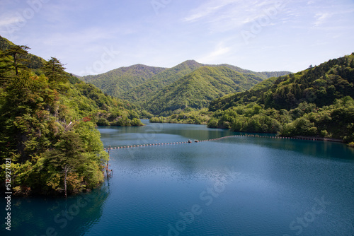 View of Lake Okushima, Gunma, Japan