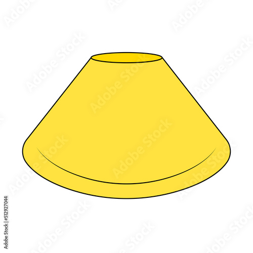 Soccer cone pictogram vector illustration.
