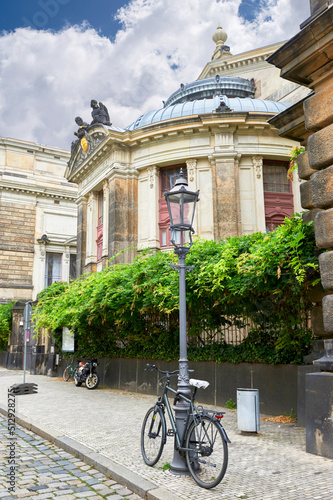 Street view in the center of Dresden, Germany