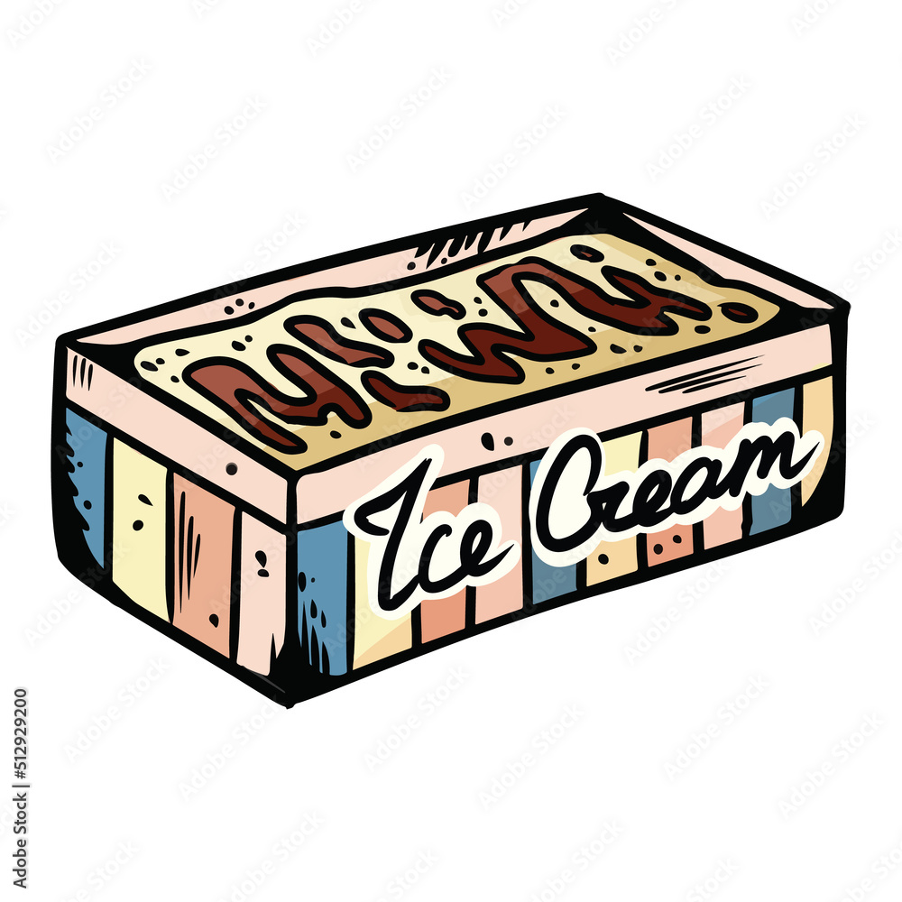 Fotografie Ice cream cartoon icon