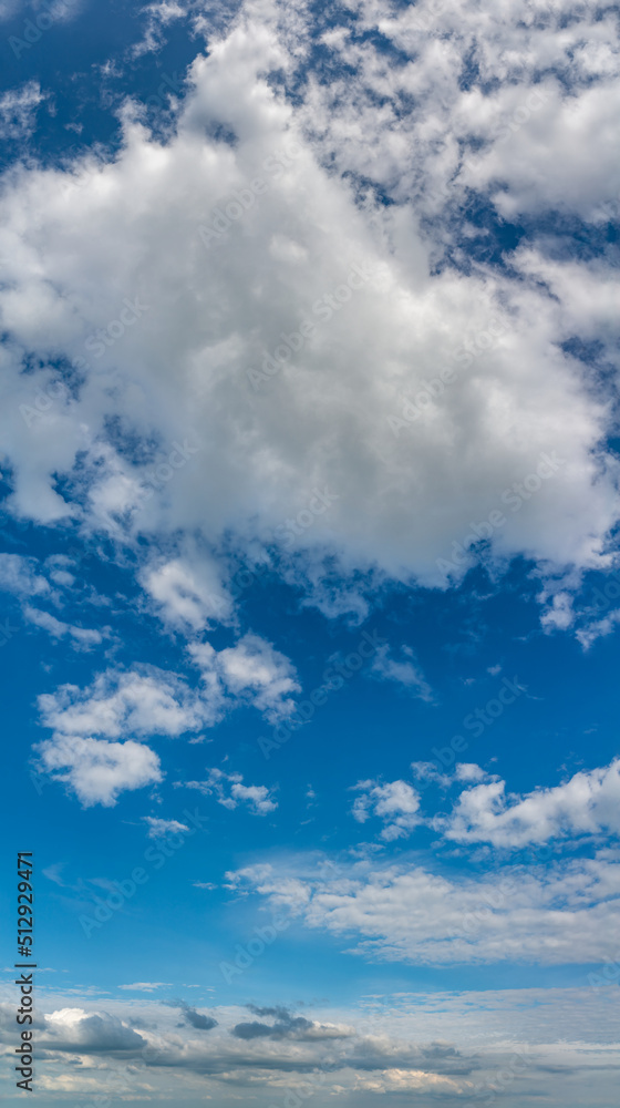 Fototapeta premium Fantastic clouds against blue sky, panorama