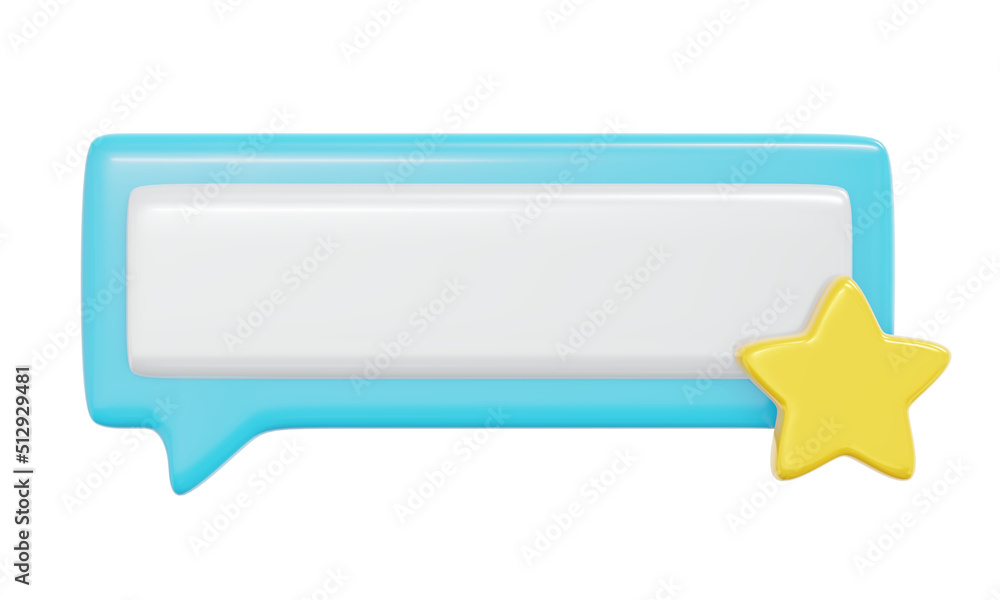 3d Rendering of star feedback review icon isolated on white background concept of customer comment and service. 3d render illustration cartoon style. 3d Rendering of star feedback review icon isolated on white background concept of customer comment and service. 3d render illustration cartoon style.