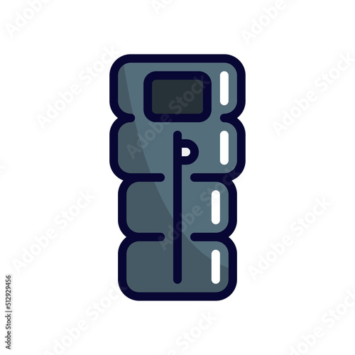 sleeping bag filled line style icon. vector illustration for graphic design, website, app