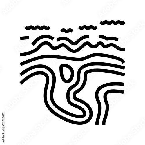 great ocean road line icon vector. great ocean road sign. isolated contour symbol black illustration