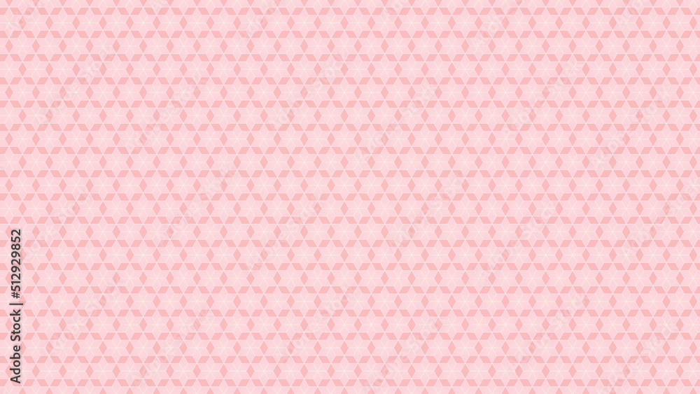 細かなひし形の掛け合わせパターン背景素材，ピンク