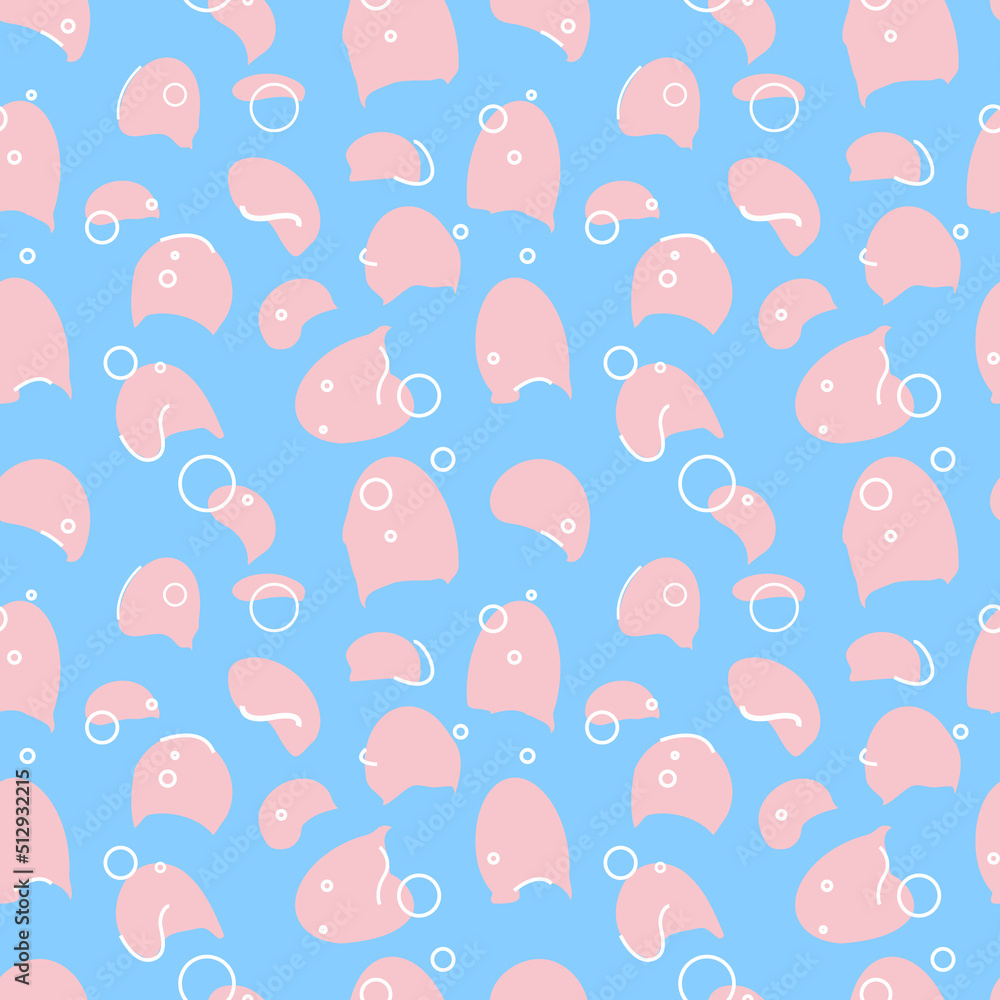 Seamless colorful abstract pattern. Blue and pink. Doodle Seamless colorful abstract pattern. Blue and pink. Doodle