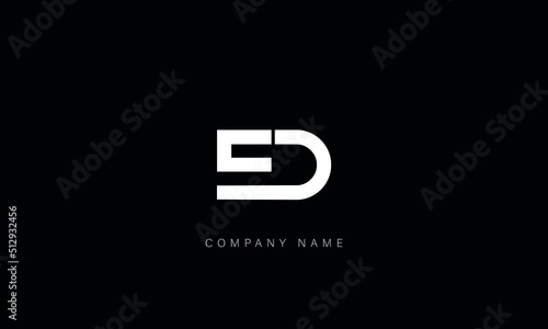 ED, DE Abstract Letters Logo Monogram photo