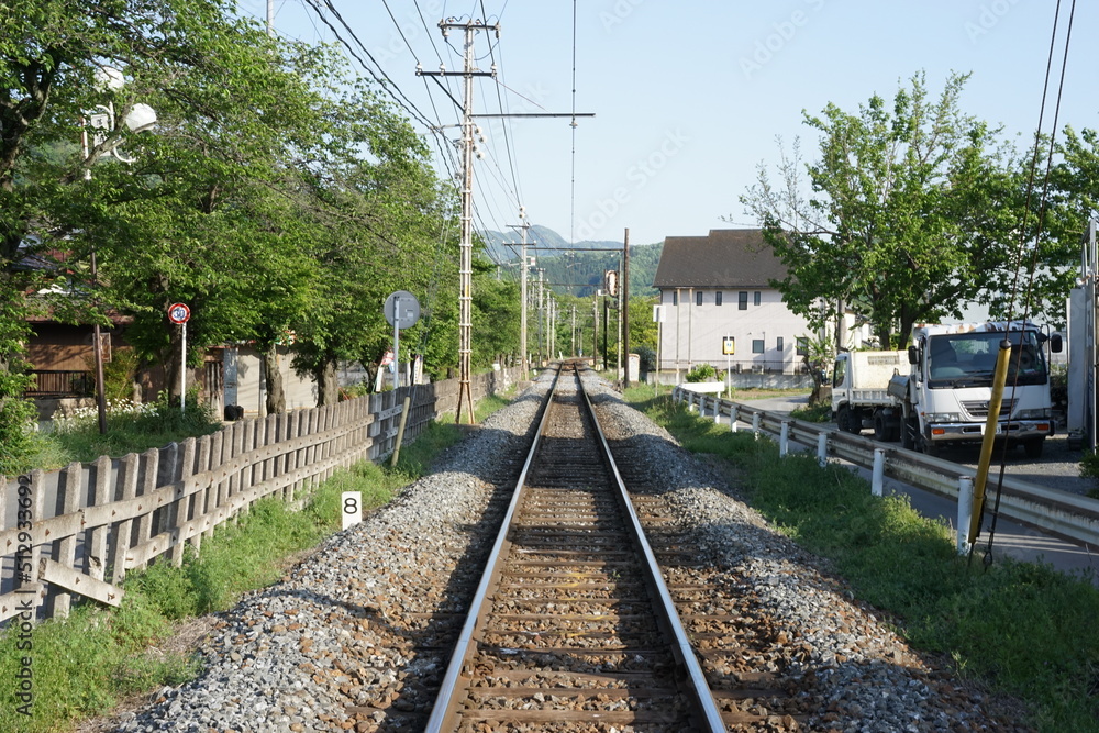 Fototapeta premium railway in the countryside