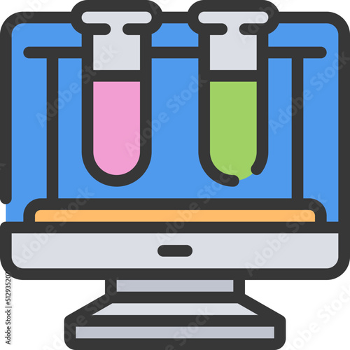 Scientific Computer Test Icon