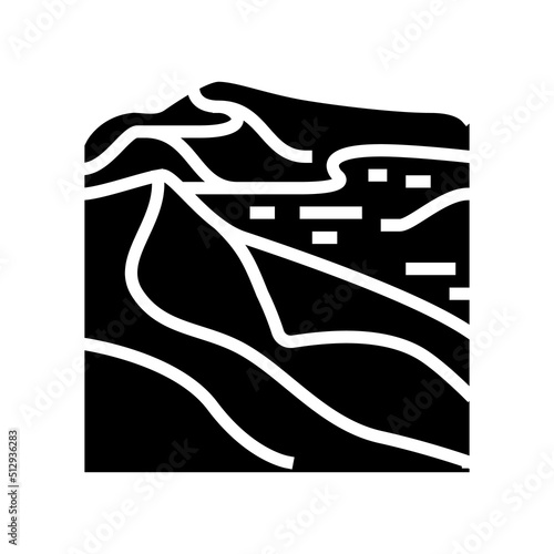 namib desert glyph icon vector. namib desert sign. isolated symbol illustration