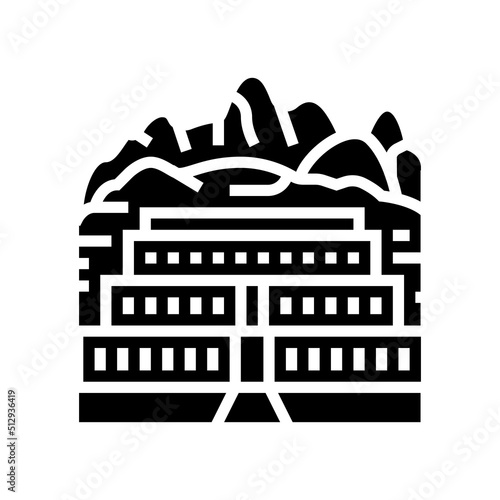 valley of kings glyph icon vector. valley of kings sign. isolated symbol illustration