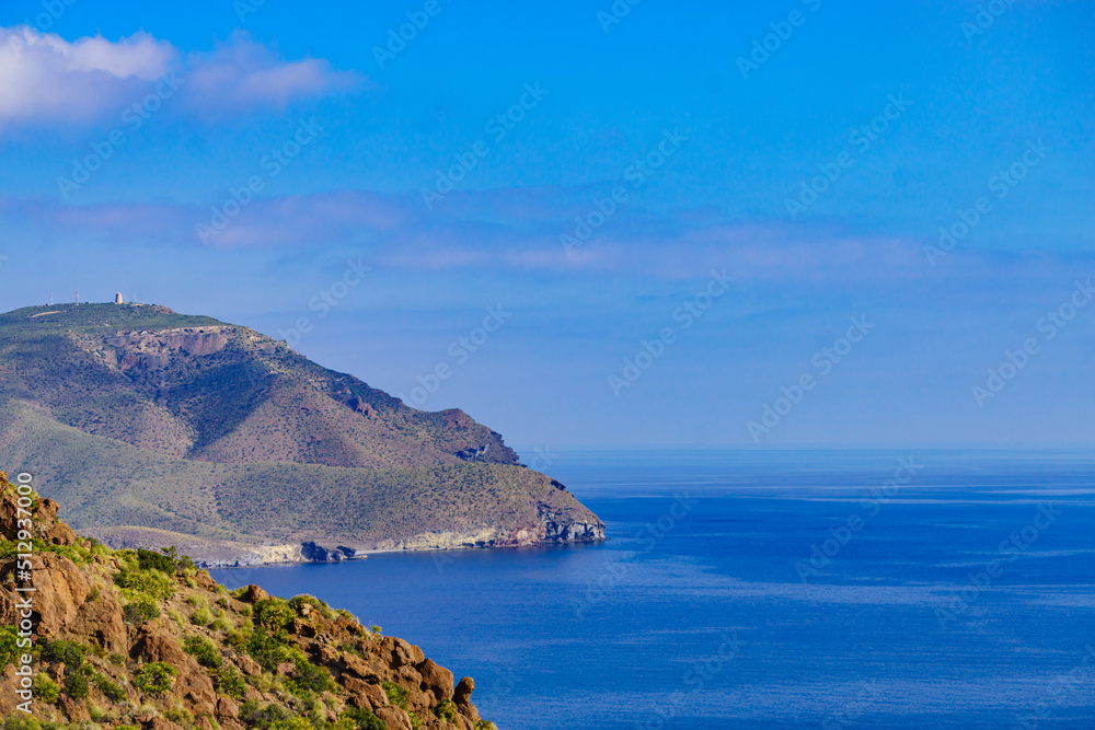 Coast view in Park Cabo de Gata, Spain