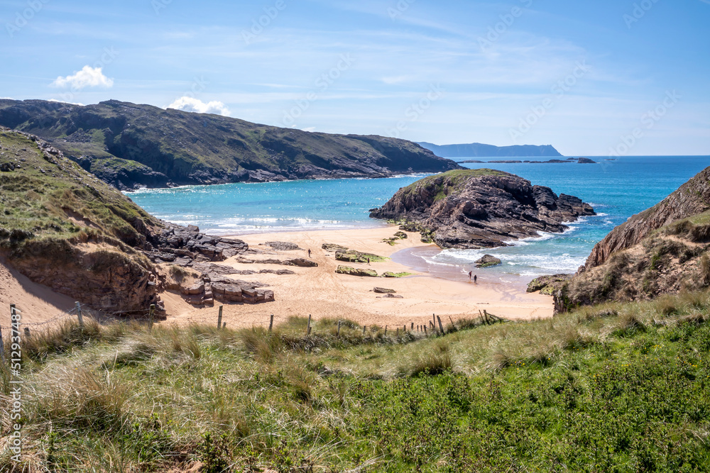 The Murder Hole beach, officially called Boyeeghether Bay in County Donegal, Ireland The Murder Hole beach, officially called Boyeeghether Bay in County Donegal, Ireland