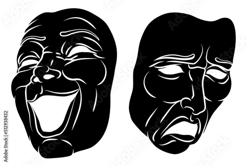 Theater Or Theatre Drama Comedy And Tragedy Masks