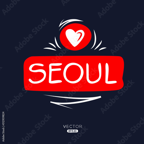 Creative (Seoul city) love design.
