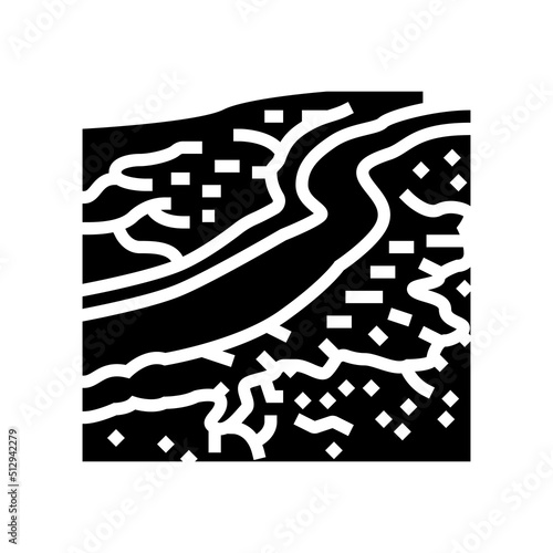 great barrier reef glyph icon vector. great barrier reef sign. isolated symbol illustration photo