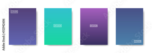 Set of abstract background with beautiful gradation color, colorful background for poster flyer banner backdrop.vertical banner.cool fluid background vector illustration