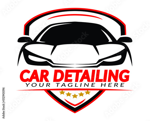 sports car detailing logo for car sticker