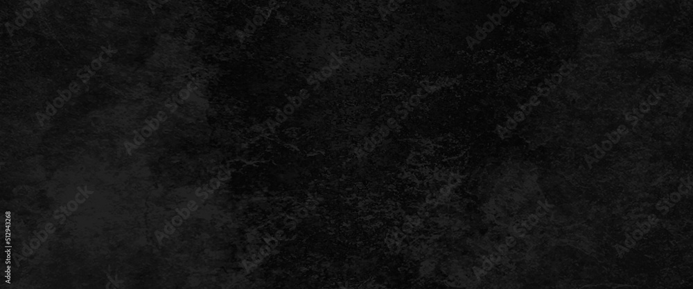 Black stone concrete texture background anthracite panorama. Panorama dark grey black slate background or texture, vector black concrete texture. stone wall background.