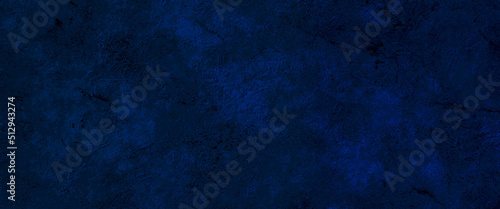 Dark blue rough grainy stone or concrete wall texture background, blue and black background texture, marbled stone or rock textured banner with elegant dark black and blue color and design.