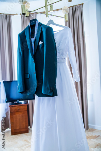 garnitur piękne ubranie ślub wesele