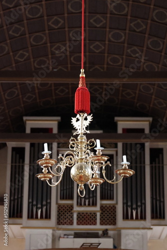 Blick in die Stadtpfarrkirche der Stadt Heideck in Bayern	 photo