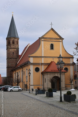 Blick auf die Katholische Kirche 