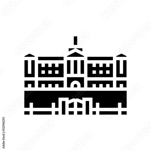 Fotografie, Obraz buckingham palace glyph icon vector