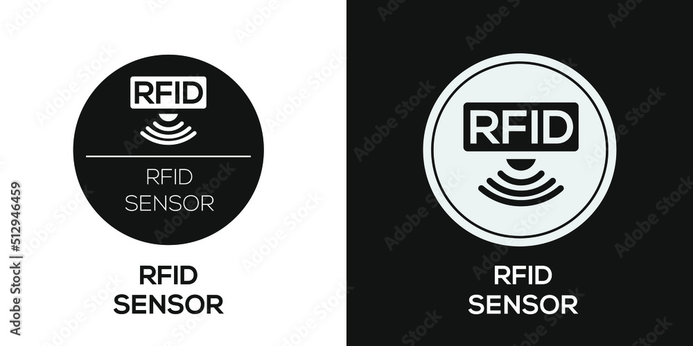 Fototapeta premium Creative (RFID sensor) Icon, Vector sign.