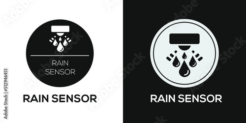 Creative (Rain Sensor) Icon, Vector sign. photo