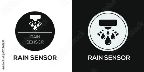 Creative (Rain Sensor) Icon, Vector sign.