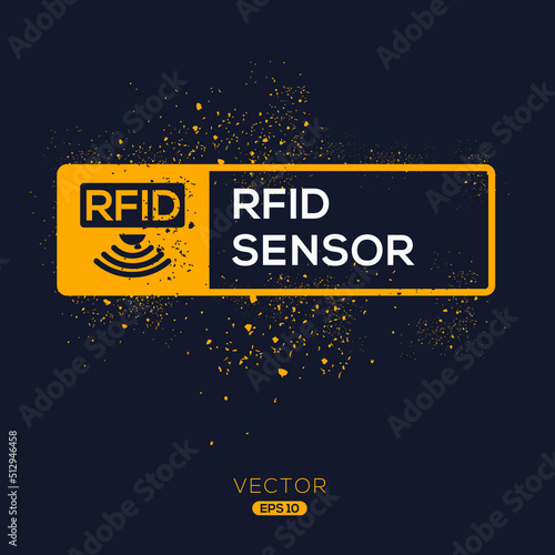 Creative (RFID sensor) Icon, Vector sign.