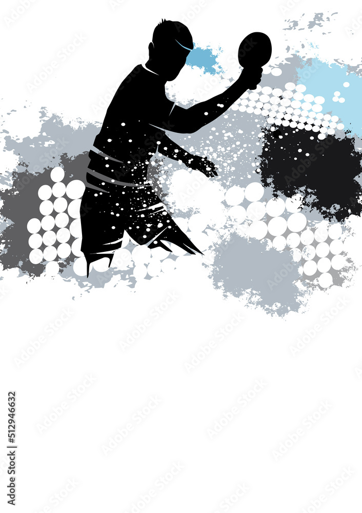 Fototapeta premium Table tennis sport graphic.